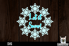 Papercut snowflake wreath frame, Let it Snow Ornament Product Image 1