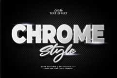 Chrome Style Editable Text Effect Style Cinematic Product Image 1