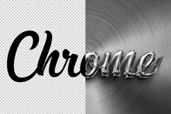 Chrome 3D editable text effect Product Image 2