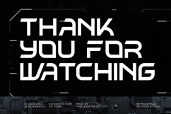 Chrome Quantum - Futuristic Font Product Image 20