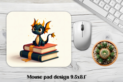 Christmas dragon mouse pad sublimation | Christmas mousepad Product Image 1