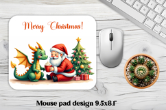 Christmas dragon mouse pad bundle | Christmas mousepad Product Image 7