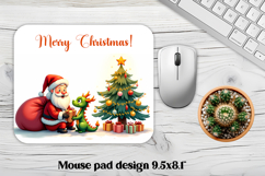 Christmas dragon mouse pad sublimation | Christmas mousepad Product Image 1