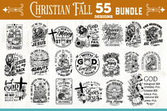 Christian Fall bundle 55 designs SVG, Jesus quotes svg Product Image 1