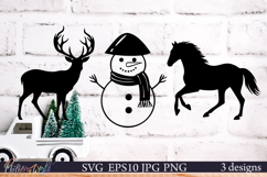 Christmas SVG | Winter Decorations | Deer and friends Product Image 1