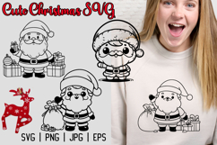 Merry Christmas SVG, Cute Christmas Clipart Product Image 1