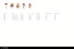 Chrysanthemums Vintage Floral Botanical Clip Art Product Image 3