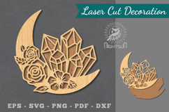 Chrystal Moon Laser Cut Decoration Product Image 1
