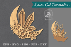 Chrystal Moon Laser Cut Decoration Product Image 1