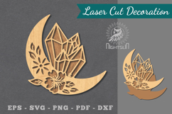 Chrystal Moon Laser Cut Decoration Product Image 1