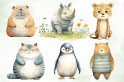 Chubby Animals Children’s Book Clipart Product Image 5