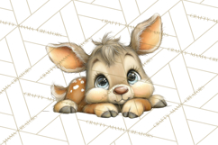Chubby Critters PNG, Cute Woodland Animal Clipart Png Product Image 5