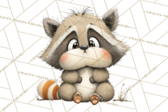 Chubby Critters PNG, Cute Woodland Animal Clipart Png Product Image 4