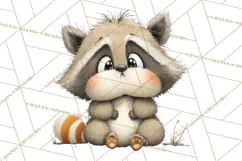 Chubby Critters PNG, Cute Woodland Animal Clipart Png Product Image 4