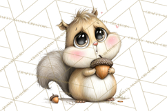Chubby Critters PNG, Cute Woodland Animal Clipart Png Product Image 5