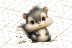 Chubby Critters PNG, Cute Woodland Animal Clipart Png Product Image 5