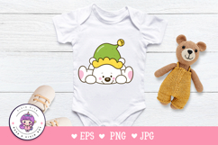 Chubby Polar bear sleep Cute Christmas winter animals kawaii Product Image 5