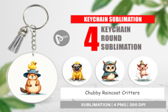 Chubby Raincoat Critters Keychain Product Image 1