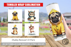 Chubby Raincoat Critters Tumbler Product Image 1