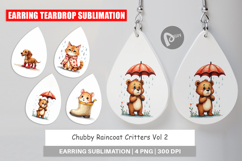 Chubby Raincoat Critters Earring Product Image 1