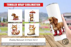 Chubby Raincoat Critters Tumbler Product Image 1