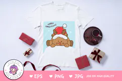 Reindeer Christmas kawaii clipart winter animal cartoon Product Image 2