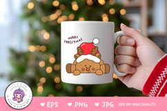 Reindeer Christmas kawaii clipart winter animal cartoon Product Image 3