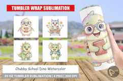 Chubby School Dino Tumbler Product Image 1