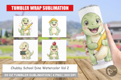 Chubby School Dino Tumbler Product Image 1