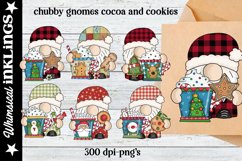 Chubby Gnomes Cocoa and Cookies Sublimation Clipart Product Image 1