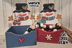 Chubby Snowman Box Laser SVG Product Image 1