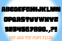 Chunky Block Comic Lettering ABC Font Typography Text Product Image 2