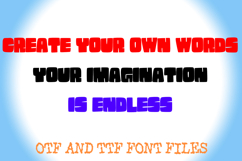 Chunky Block Comic Lettering ABC Font Typography Text Product Image 3