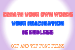 Chunky Stitch Block Comic Lettering ABC Font Typography Text Product Image 3