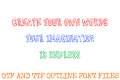 Cartoon Chunky Font 3D Doodle Lettering Type ABC OTF Product Image 3