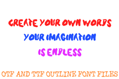 Chunky Chips Alphabet Font Hand Drawn ABC OTF TTF Type Product Image 3