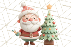 Christmas Clay-Style Clipart, Holiday Characters and Props Product Image 2