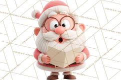 Christmas Clay-Style Clipart, Holiday Characters and Props Product Image 3