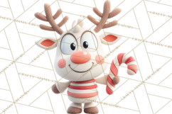 Christmas Clay-Style Clipart, Holiday Characters and Props Product Image 3