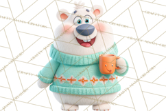 Christmas Clay-Style Clipart, Holiday Characters and Props Product Image 5
