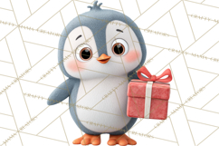 Christmas Clay-Style Clipart, Holiday Characters and Props Product Image 2