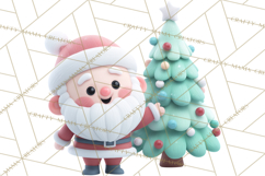Christmas Clay-Style Clipart, Holiday Characters and Props Product Image 3