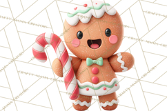 Christmas Clay-Style Clipart, Holiday Characters and Props Product Image 3