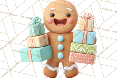 Christmas Clay-Style Clipart, Holiday Characters and Props Product Image 2