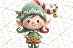 Christmas Clay-Style Clipart, Holiday Characters and Props Product Image 4