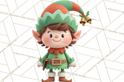 Christmas Clay-Style Clipart, Holiday Characters and Props Product Image 5