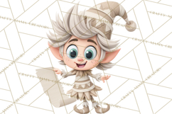 Christmas Clay-Style Clipart, Holiday Characters and Props Product Image 2