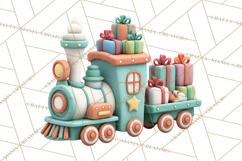 Christmas Clay-Style Clipart, Holiday Characters and Props Product Image 2