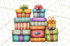 Christmas Clay-Style Clipart, Holiday Characters and Props Product Image 3