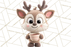 Christmas Clay-Style Clipart, Holiday Characters and Props Product Image 5
